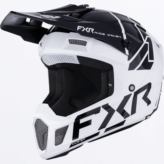 FXR Clutch Comp Helmet - White / Black