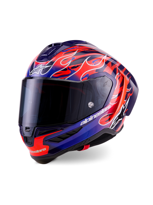 Alpinestars Supertech SR10 Helmet Limited Edition Flyte - Purple / Red