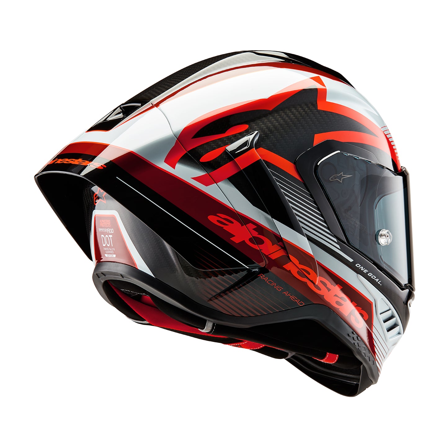 Alpinestars Supertech R10 Helmet - Team Carbon Black / Red / White