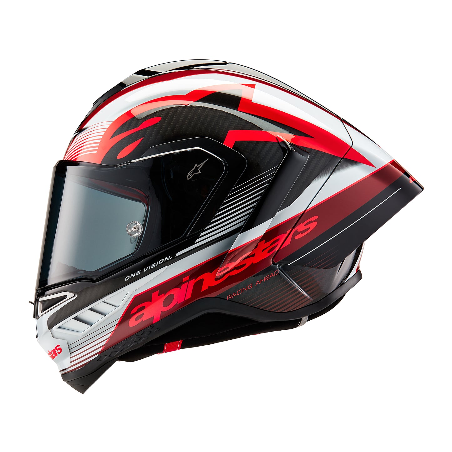 Alpinestars Supertech R10 Helmet - Team Carbon Black / Red / White