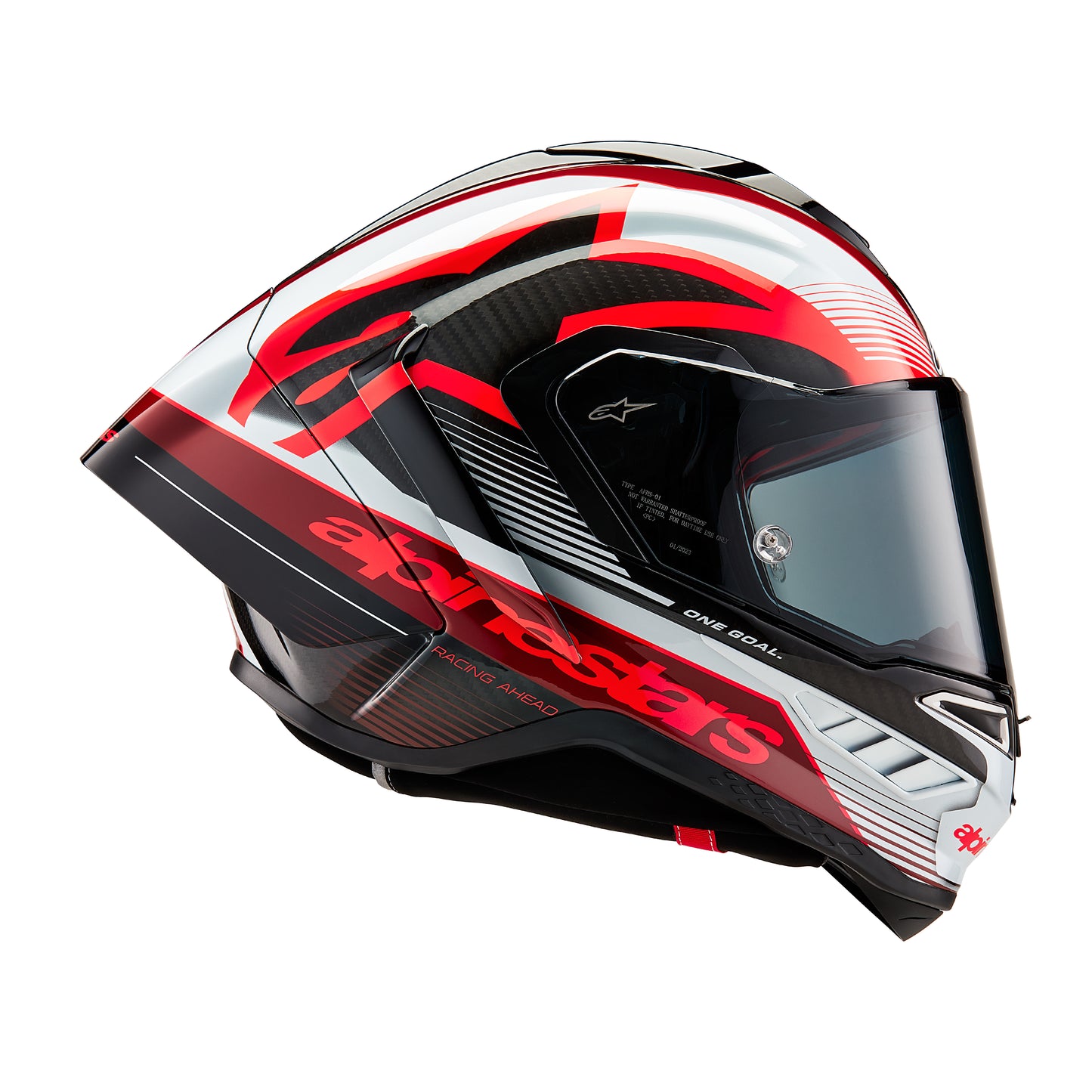 Alpinestars Supertech R10 Helmet - Team Carbon Black / Red / White