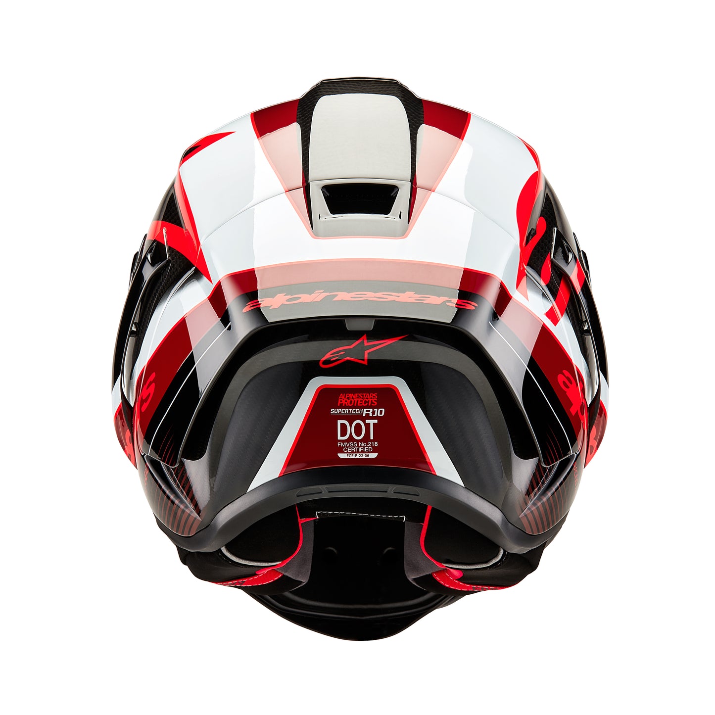 Alpinestars Supertech R10 Helmet - Team Carbon Black / Red / White