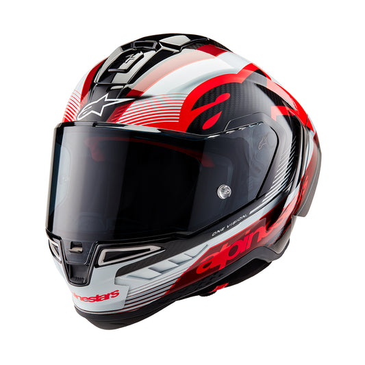 Alpinestars Supertech R10 Helmet - Team Carbon Black / Red / White