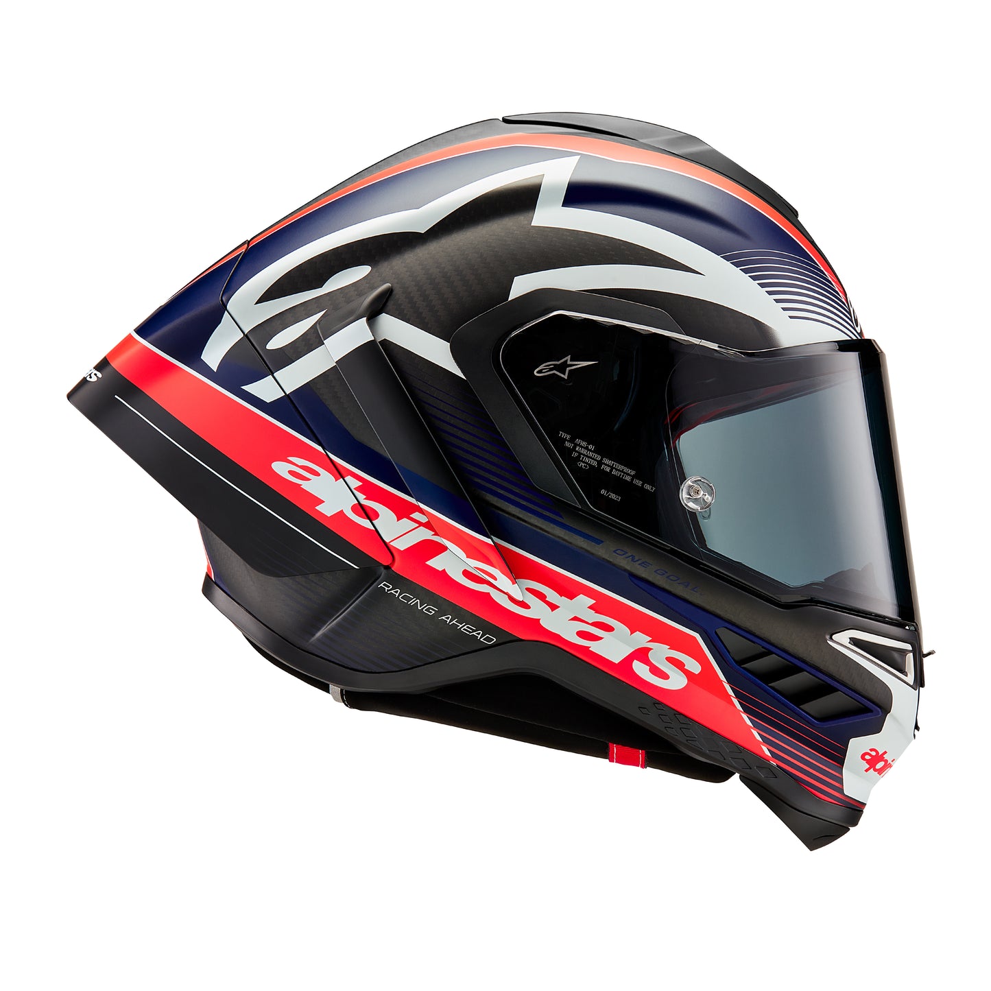 Alpinestars Supertech R10 Helmet - Team Carbon Red / Yellow / Blue