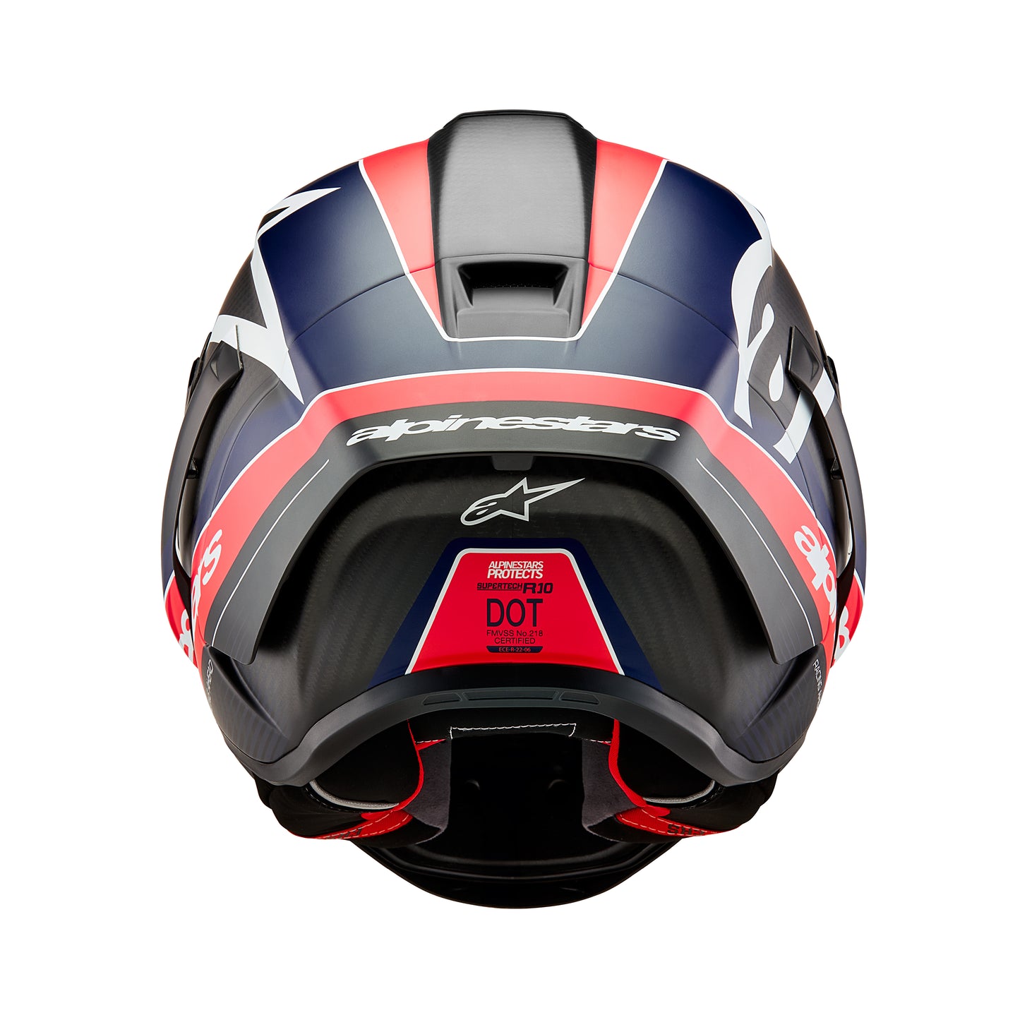 Alpinestars Supertech R10 Helmet - Team Carbon Red / Yellow / Blue