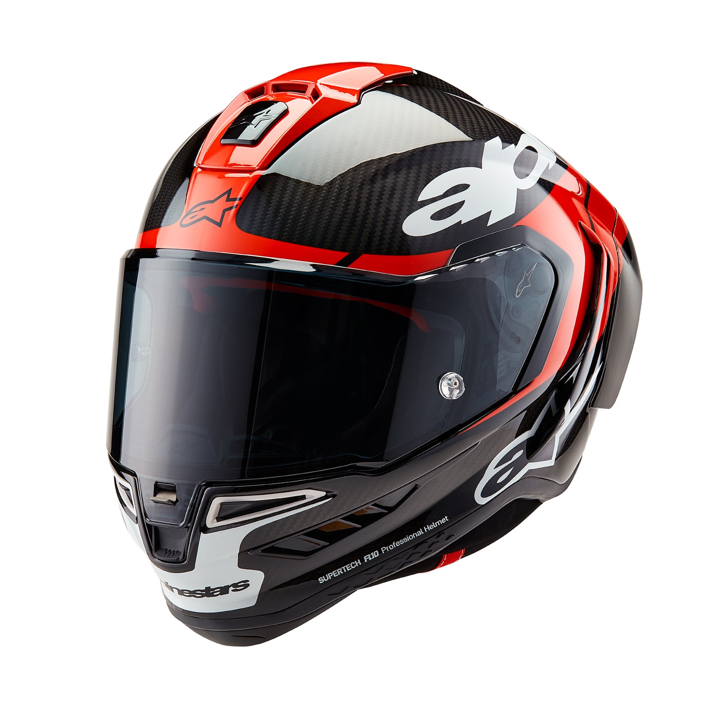 Alpinestars Supertech SR10 Helmet Element Carbon - Black / Red / White