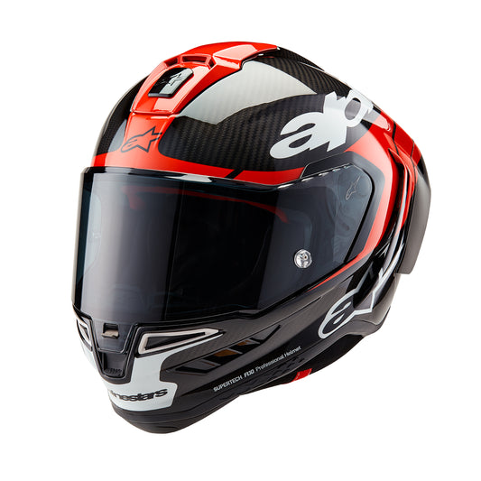 Alpinestars Supertech SR10 Helmet Element Carbon - Black / Red / White