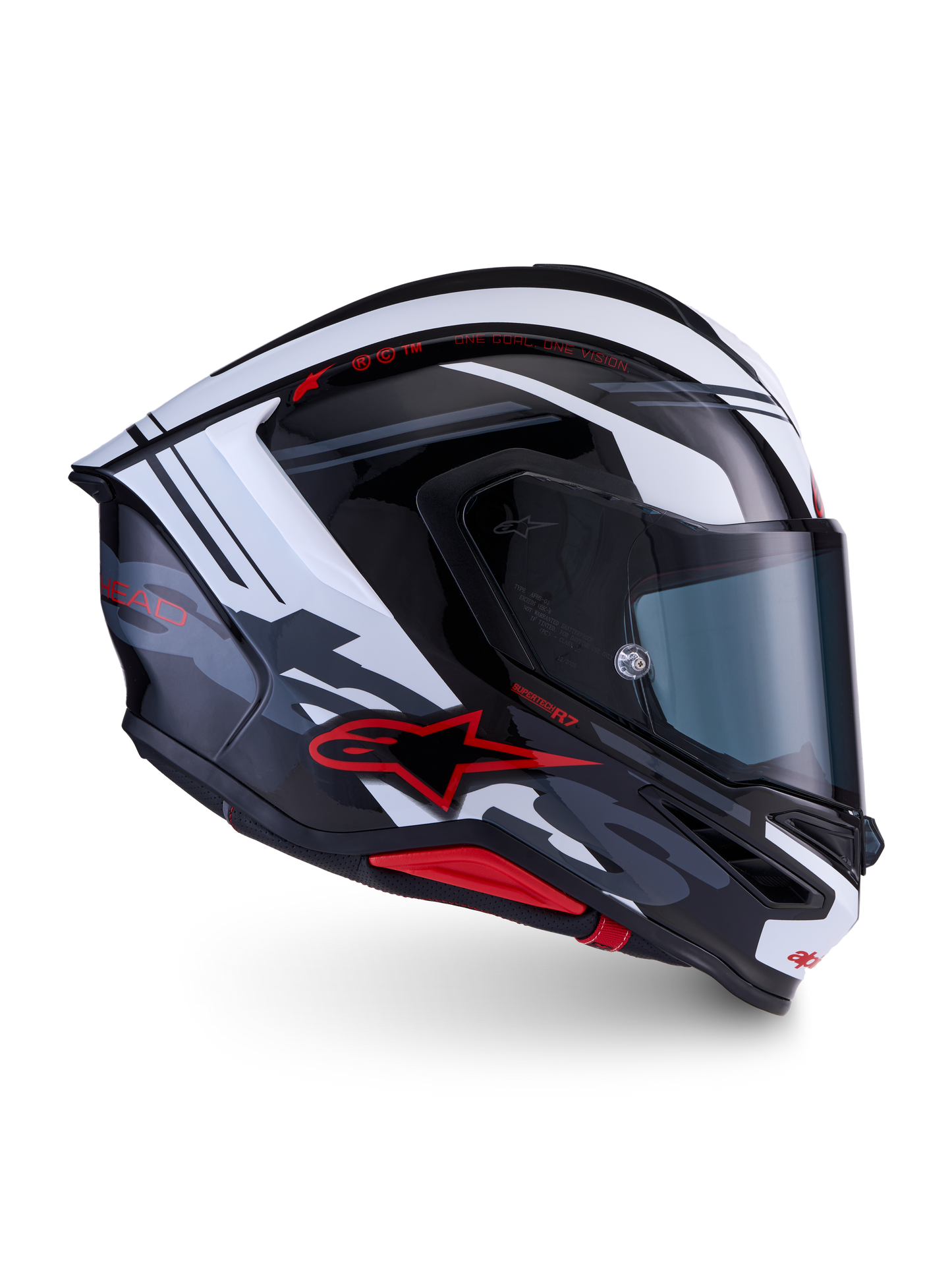 Alpinestars Supertech R7 A-Core Helmet - Black / White / Red