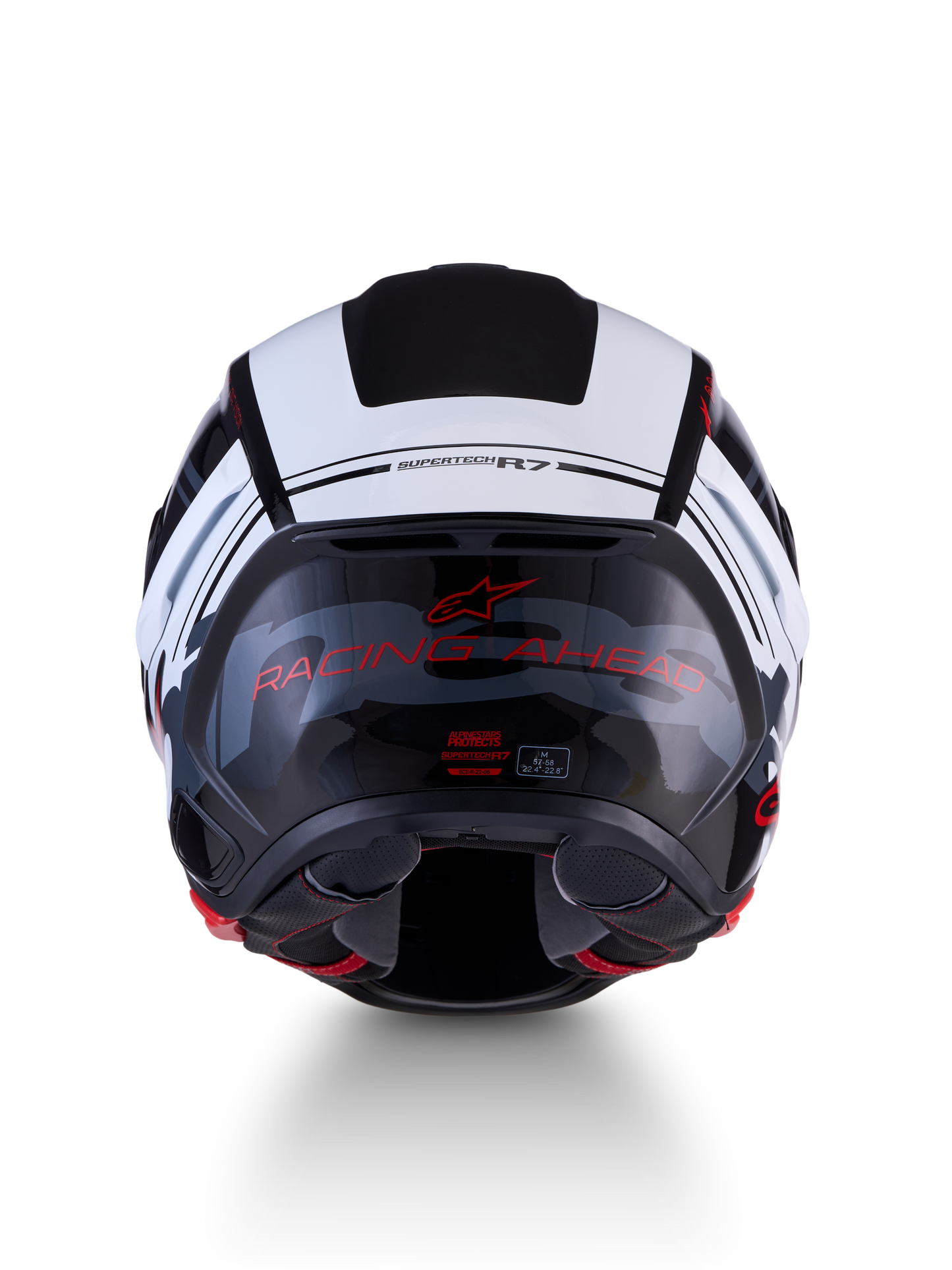 Alpinestars Supertech R7 A-Core Helmet - Black / White / Red