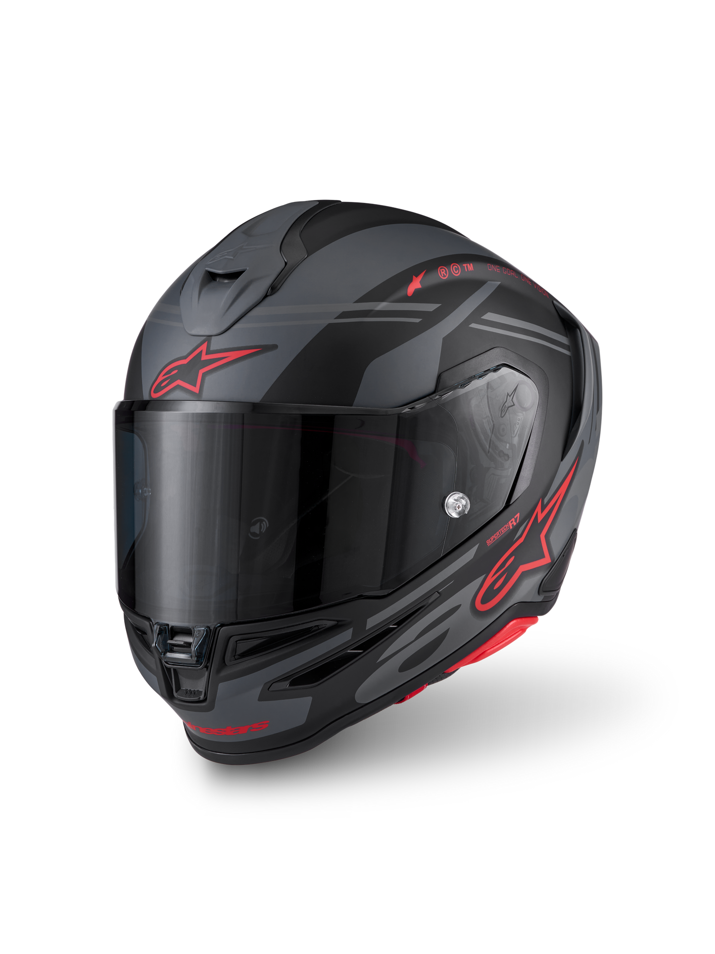 Alpinestars Supertech R7 A-Core Helmet - Black / Grey / Red