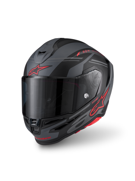 Alpinestars Supertech R7 A-Core Helmet - Black / Grey / Red