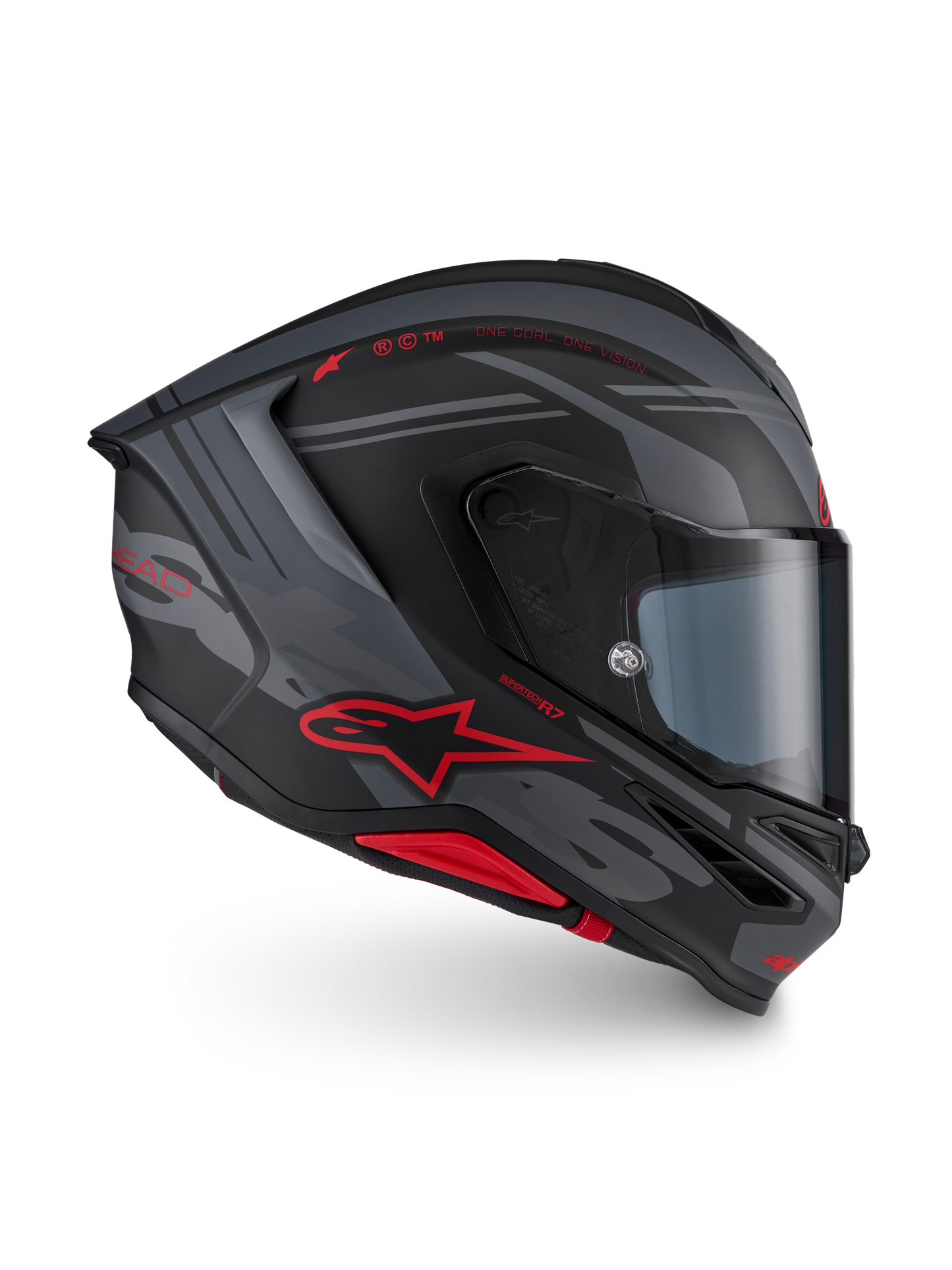 Alpinestars Supertech R7 A-Core Helmet - Black / Grey / Red