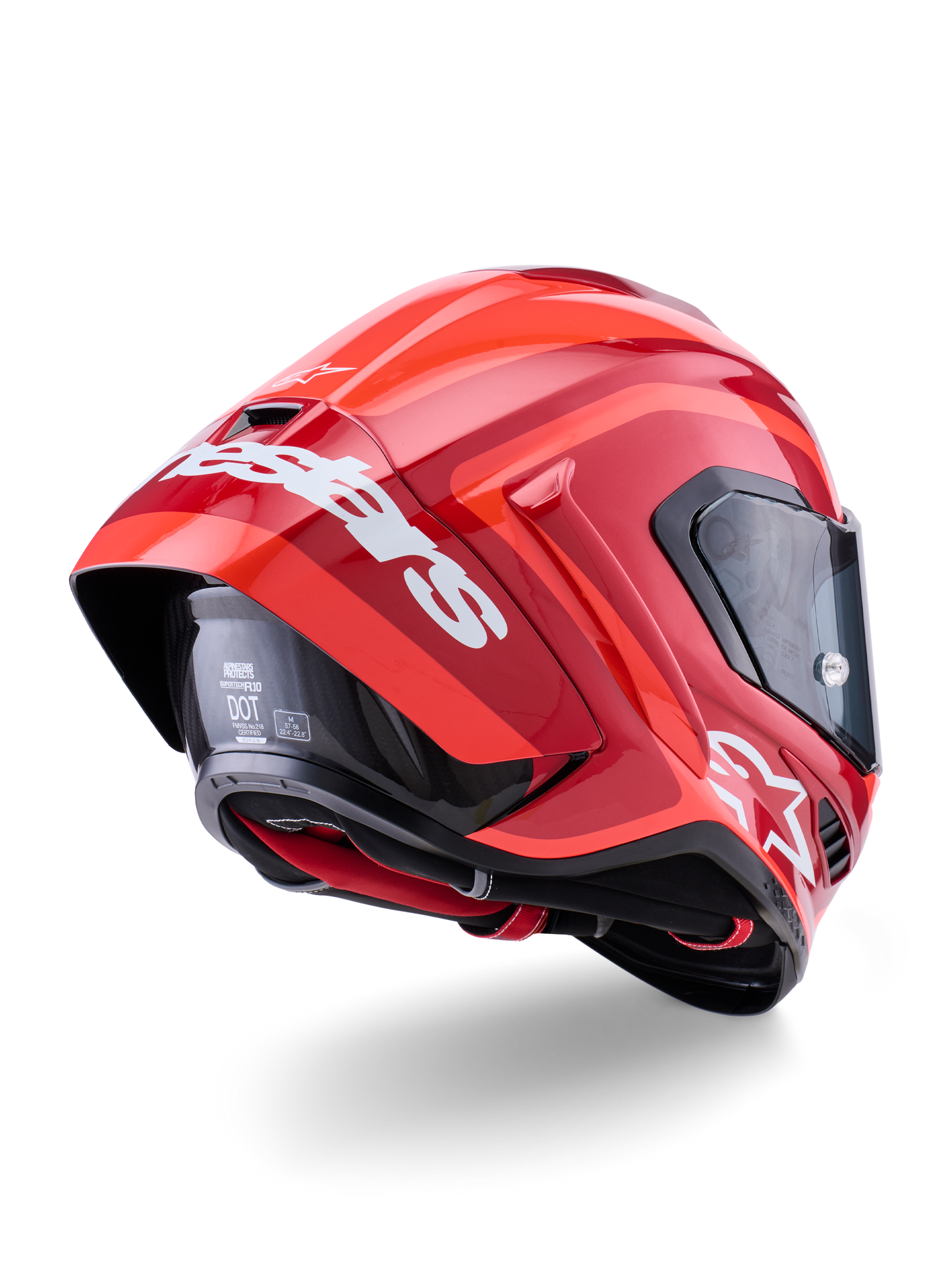 Alpinestars Supertech SR10 Arius Helmet - Black / White / Red