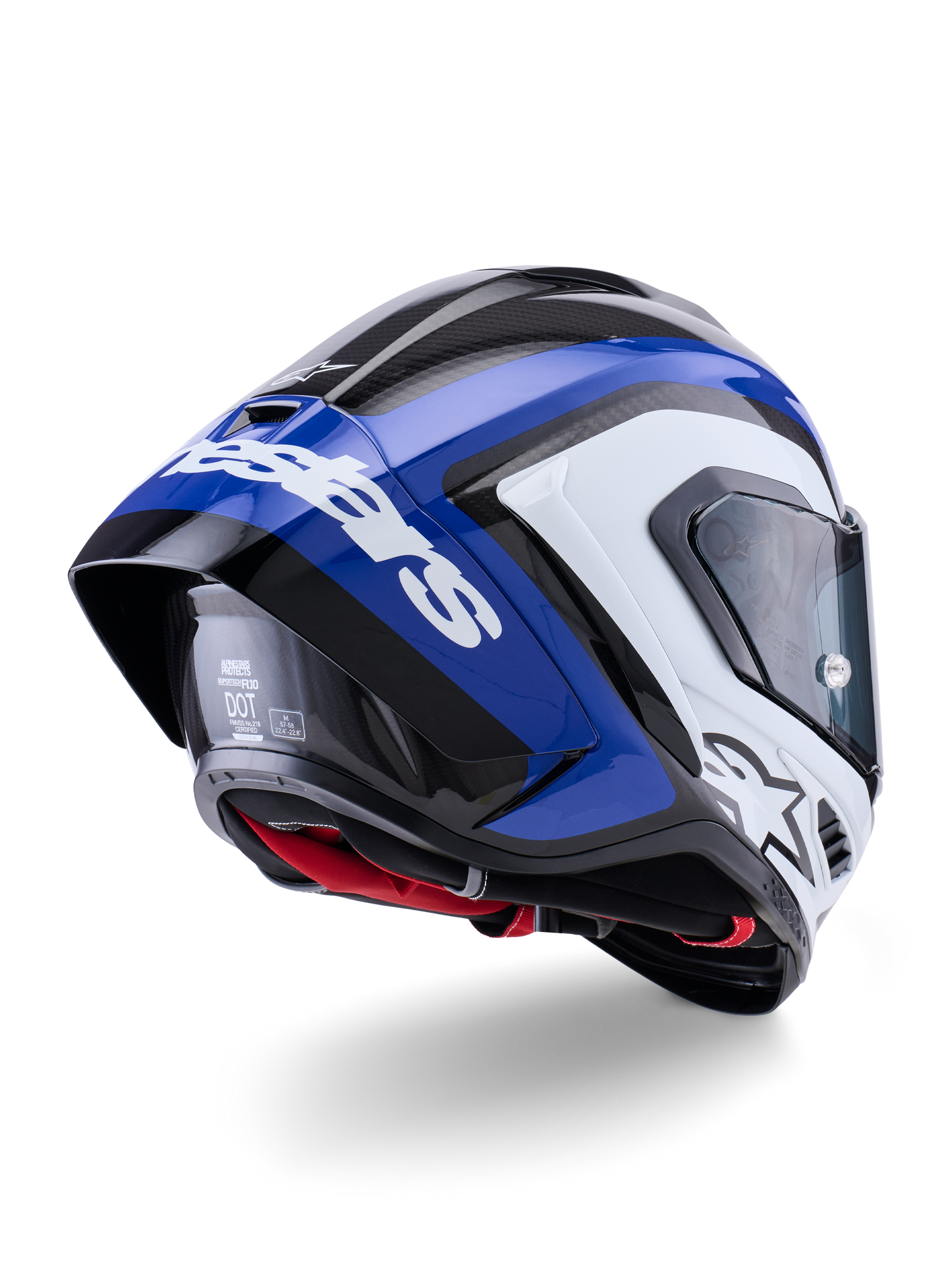 Alpinestars Supertech SR10 Arius Helmet - Black / White / Blue