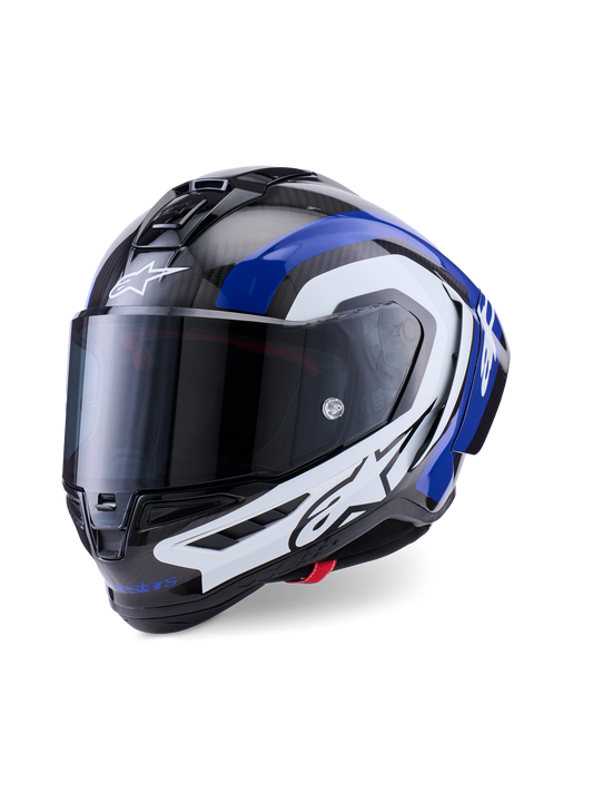 Alpinestars Supertech SR10 Arius Helmet - Black / White / Blue