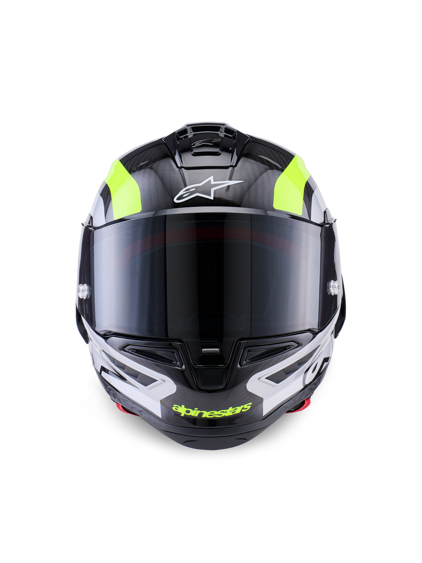 Alpinestars Supertech SR10 Arius Helmet - Black / Fluro Yellow