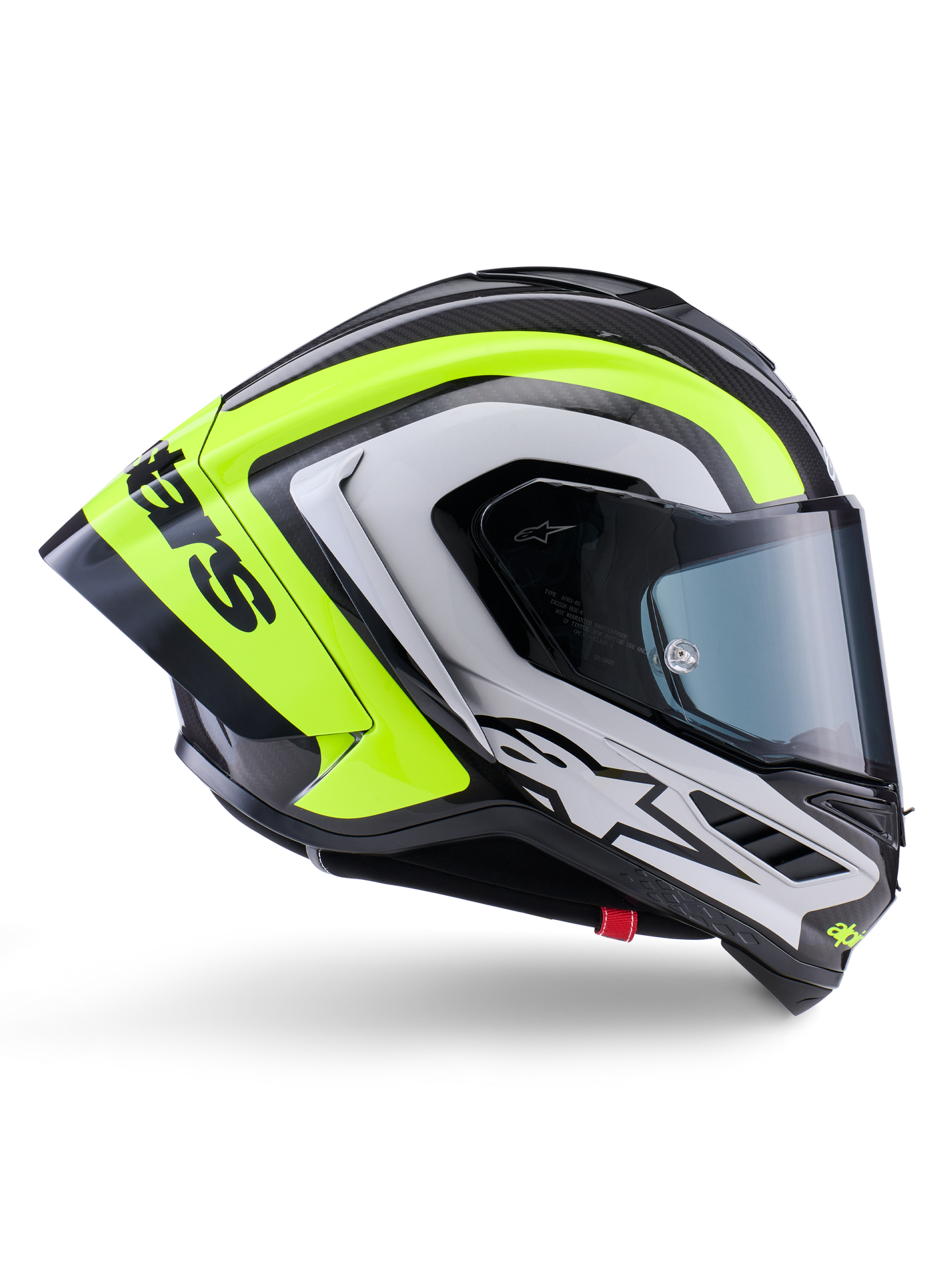Alpinestars Supertech SR10 Arius Helmet - Black / Fluro Yellow
