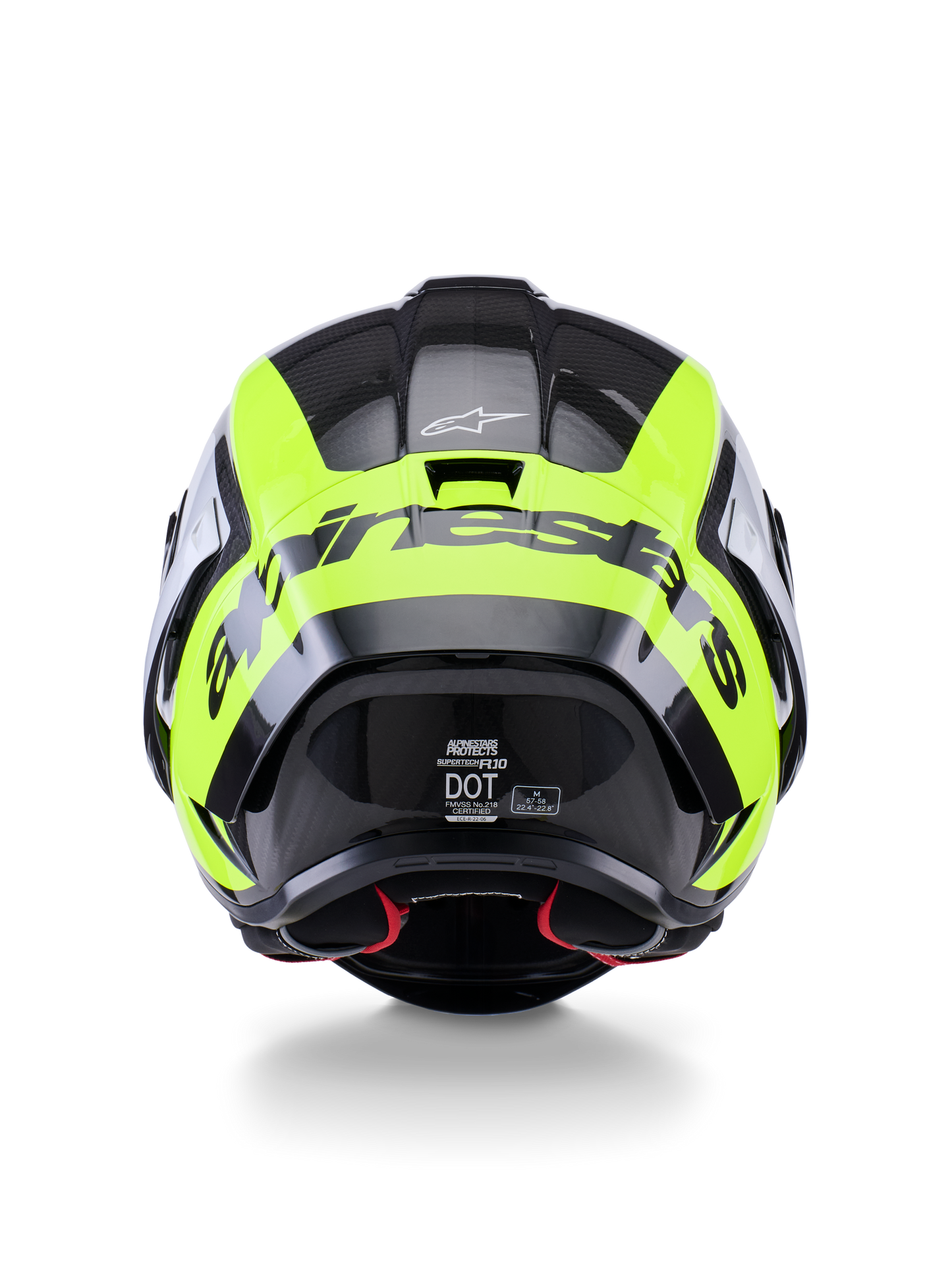 Alpinestars Supertech SR10 Arius Helmet - Black / Fluro Yellow