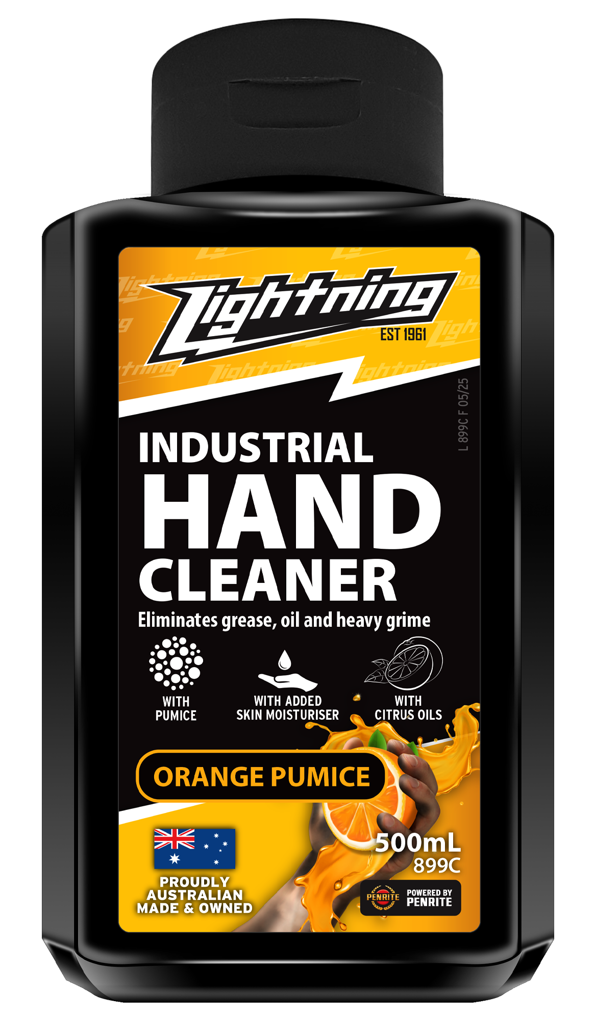 Lightning Industrial Orange Hand Cleaner - 500ml