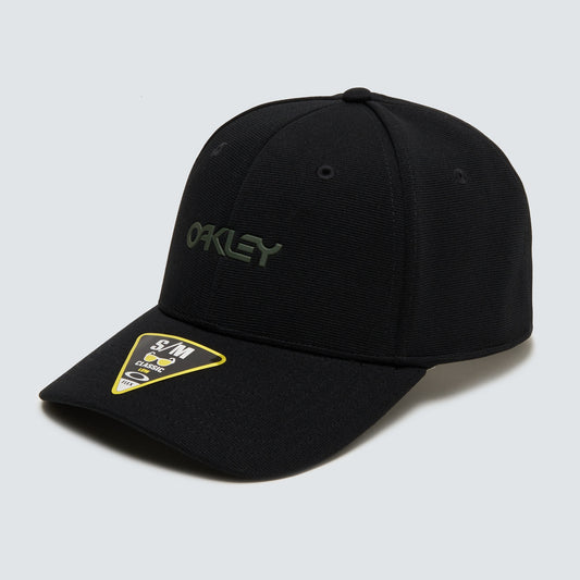 Oakley Headwear 6 Panel Stretch Metallic Hat - Black