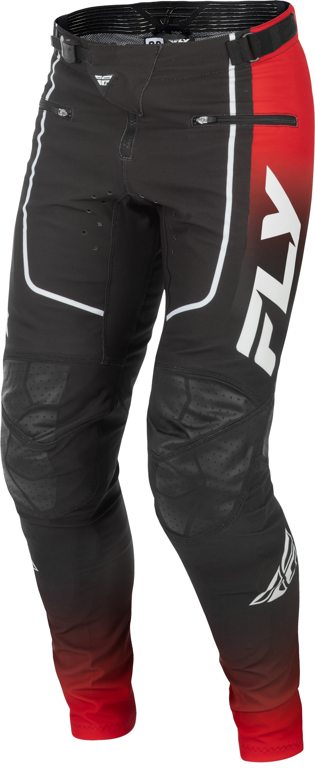 Fly Youth Rayce MTB Pants - Red / Black / White