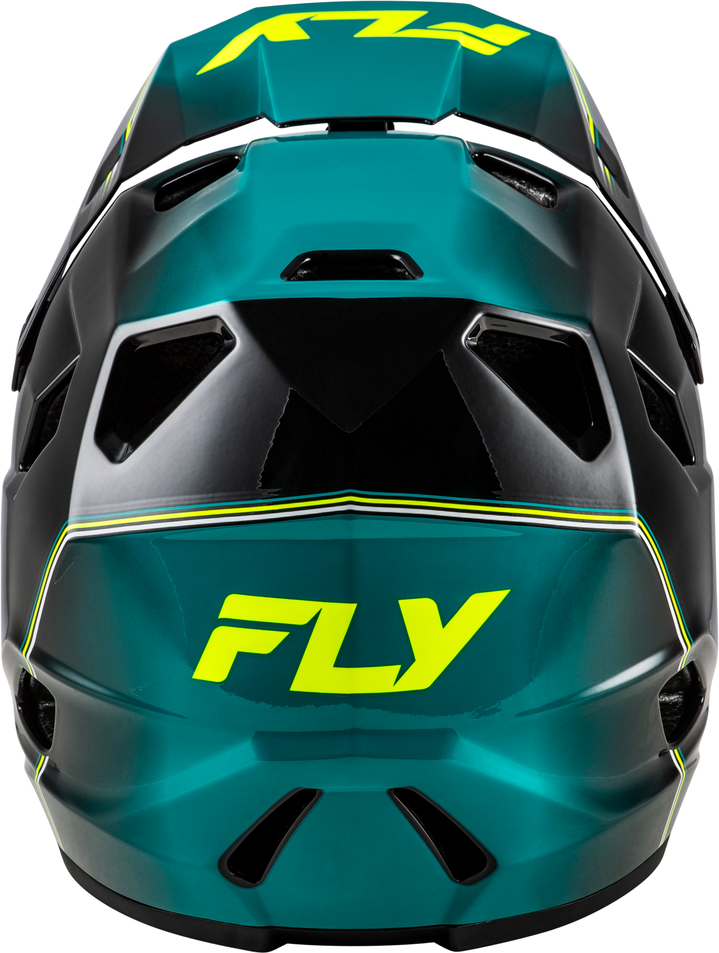 Fly Youth Rayce MTB Helmet - Teal / Hi-Vis