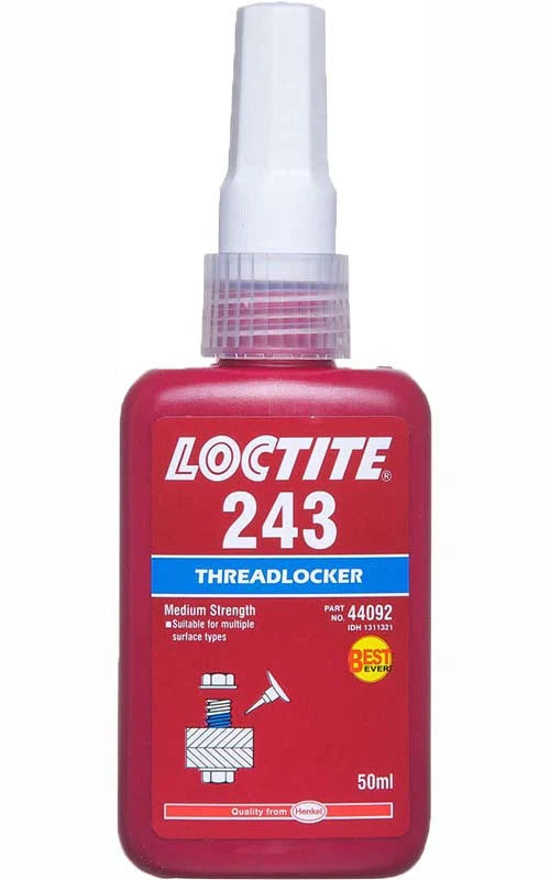 Loctite 243 Threadlocker Medium Strength Blue 50ml