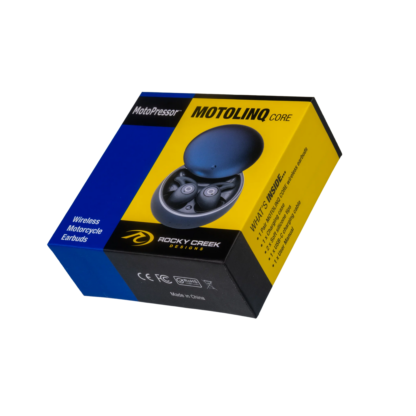 MOTOLINQ Core Wireless Motorcycle Earbuds