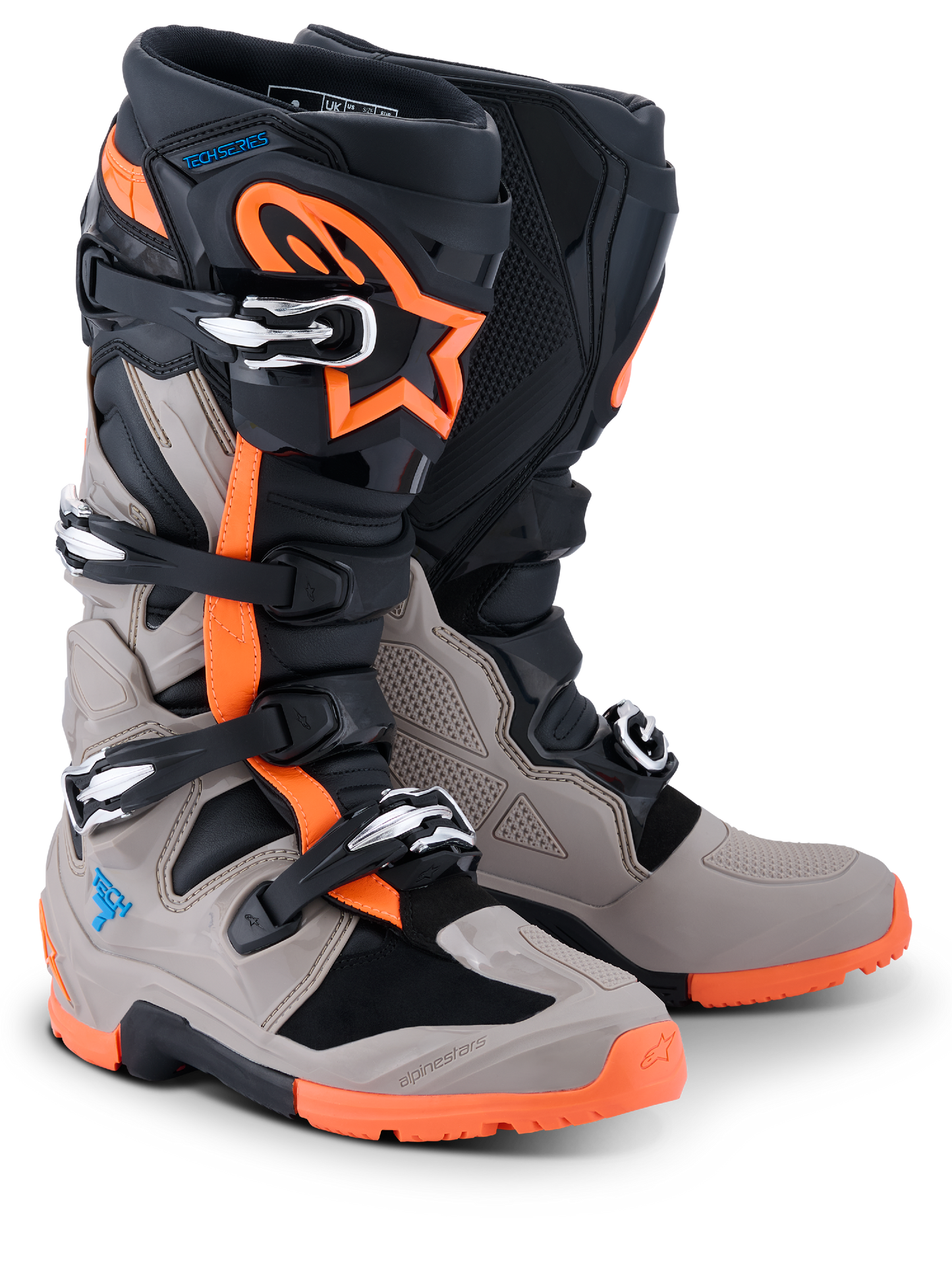 Alpinestars Tech 7 V2 Enduro Boots - Black / Orange