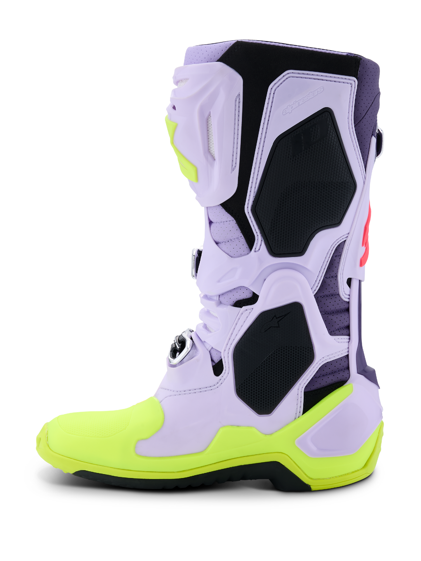 Alpinestars Tech 10 Supervented Boots - Purple / Yellow