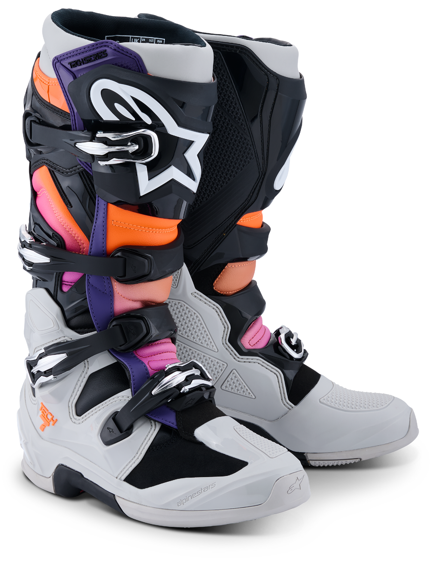 Alpinestars Tech 7 V2 Boots - Grey / Orange