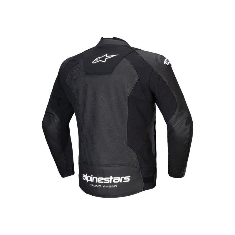 Alpinestars Faster V3 Air Leather Jacket Black White