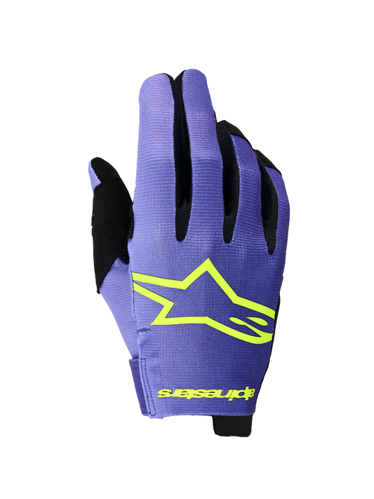 Alpinestars MX26 Radar Gloves - Purple / Yellow