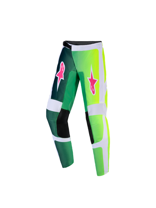 Alpinestars MX26 Youth Fluid Portl Pants - Green / Pink