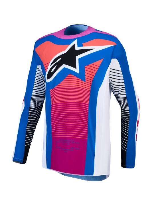 Alpinestars MX27 Techstar Maven Jersey - Orange / Blue