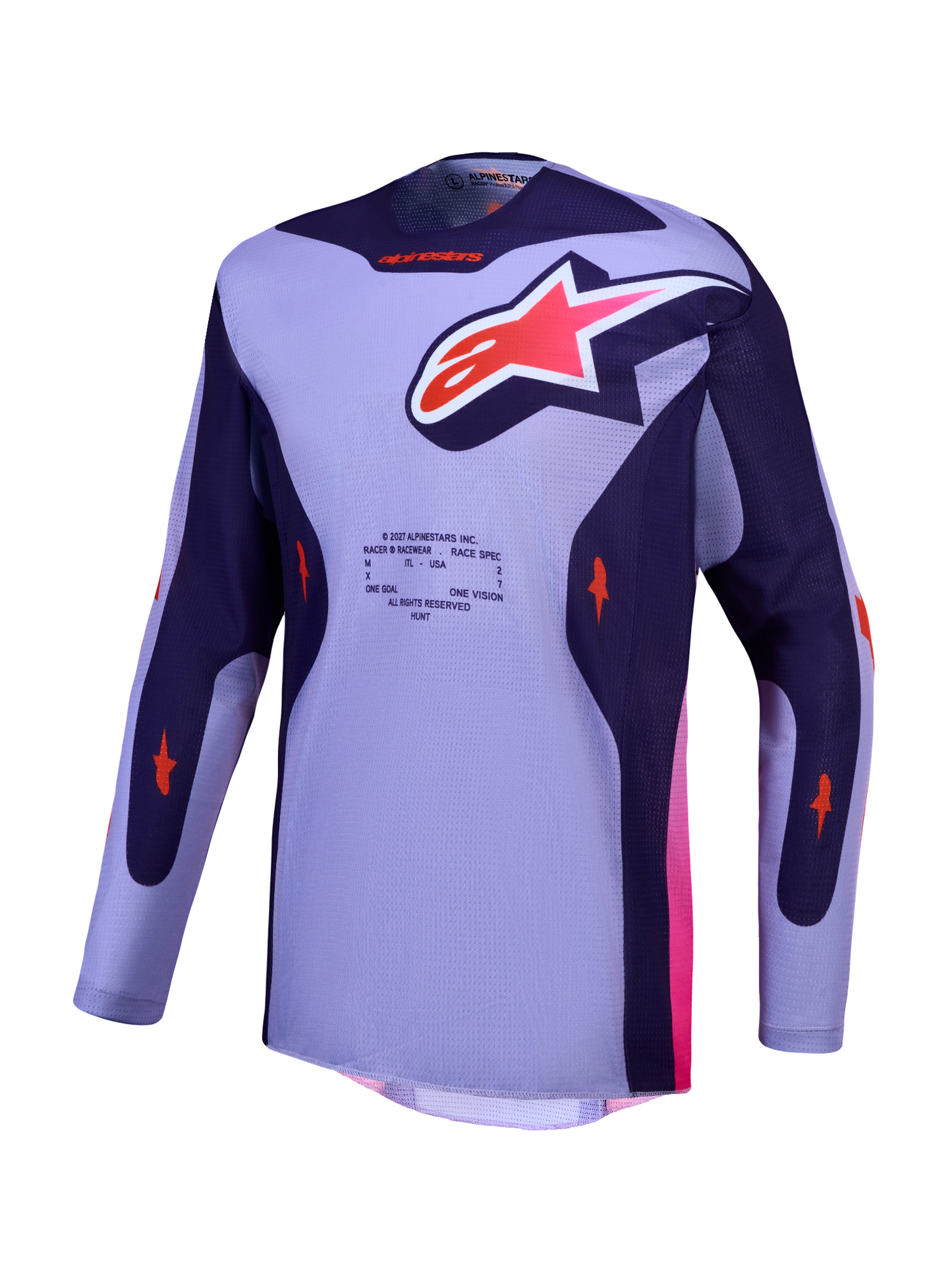 Alpinestars MX27 Racer Air Hunt Jersey - Purple / Pink