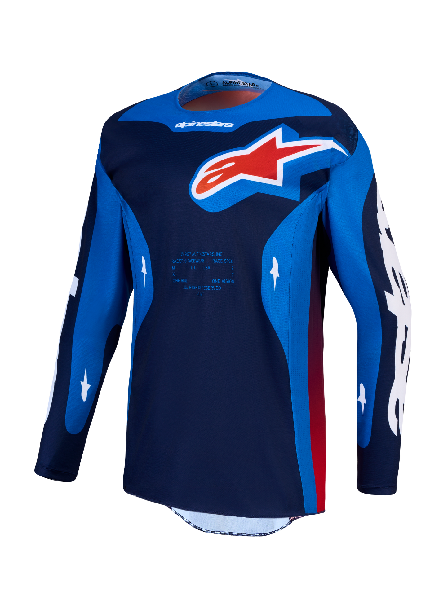 Alpinestars MX27 Racer Hunt Jersey - Blue / Red