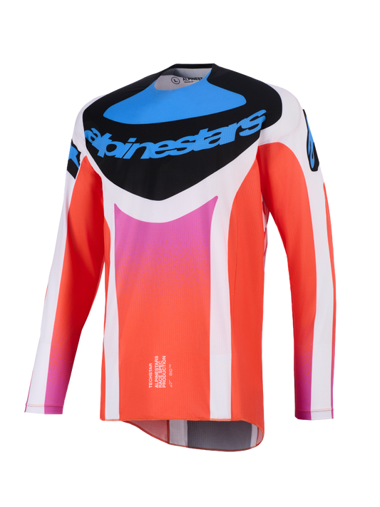 Alpinestars MX26 Techstar Knif Jersey - Grey / Orange / Black