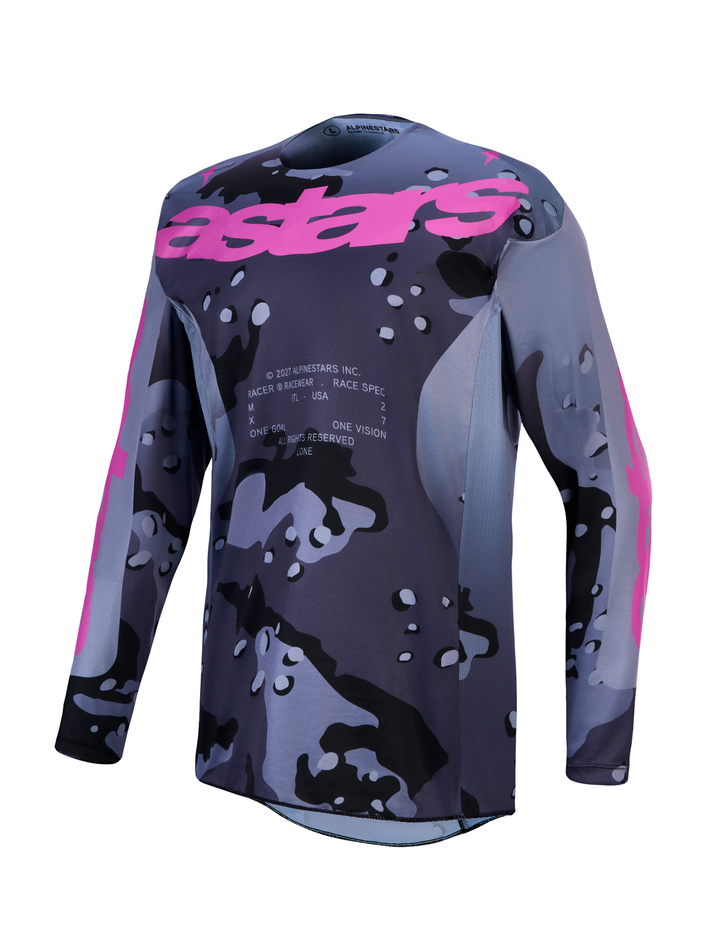 Alpinestars MX27 Racer Lone Jersey - Grey / Purple
