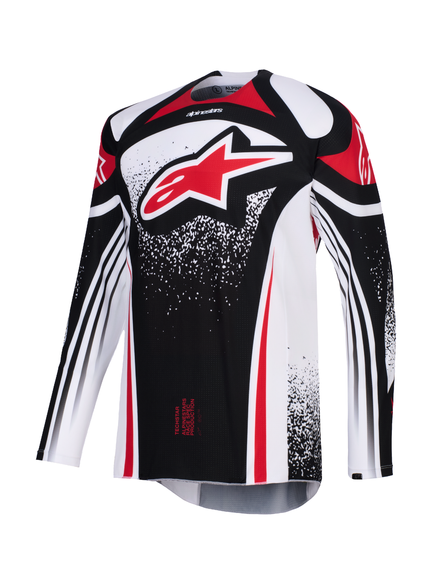 Alpinestars MX26 Techstar Nomur Jersey - Black / White / Red