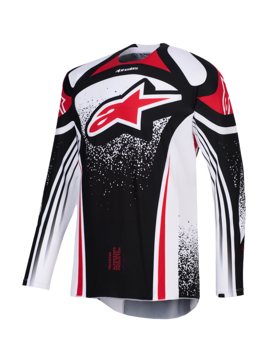 Alpinestars MX26 Techstar Nomur Jersey - Black / White / Red