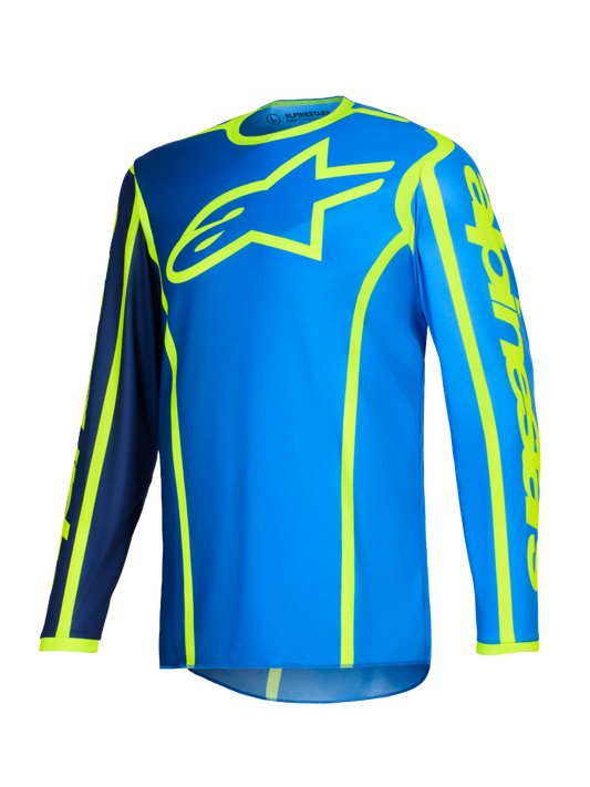 Alpinestars MX26 Fluid Apex Jersey - Blue / Hi-Vis