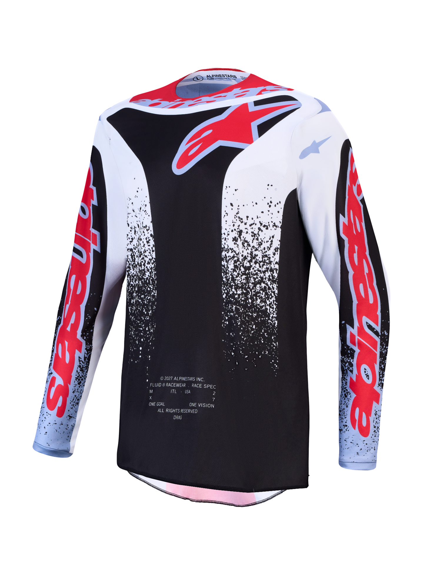 Alpinestars MX27 Fluid Drag Jersey - Black / Blue / Red