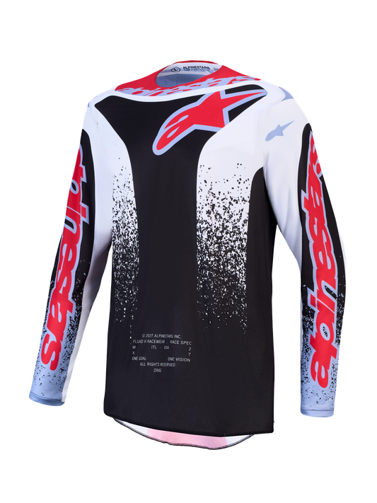 Alpinestars MX27 Fluid Drag Jersey - Black / Blue / Red