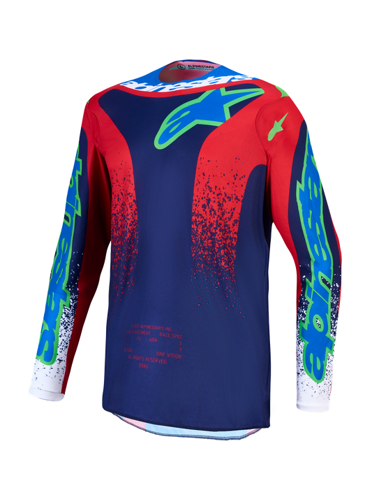 Alpinestars MX27 Fluid Drag Jersey - Black / Red / White
