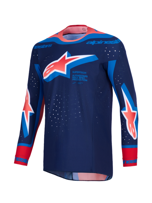 Alpinestars MX26 Supertech Vista Jersey - Black / Orange / Blue