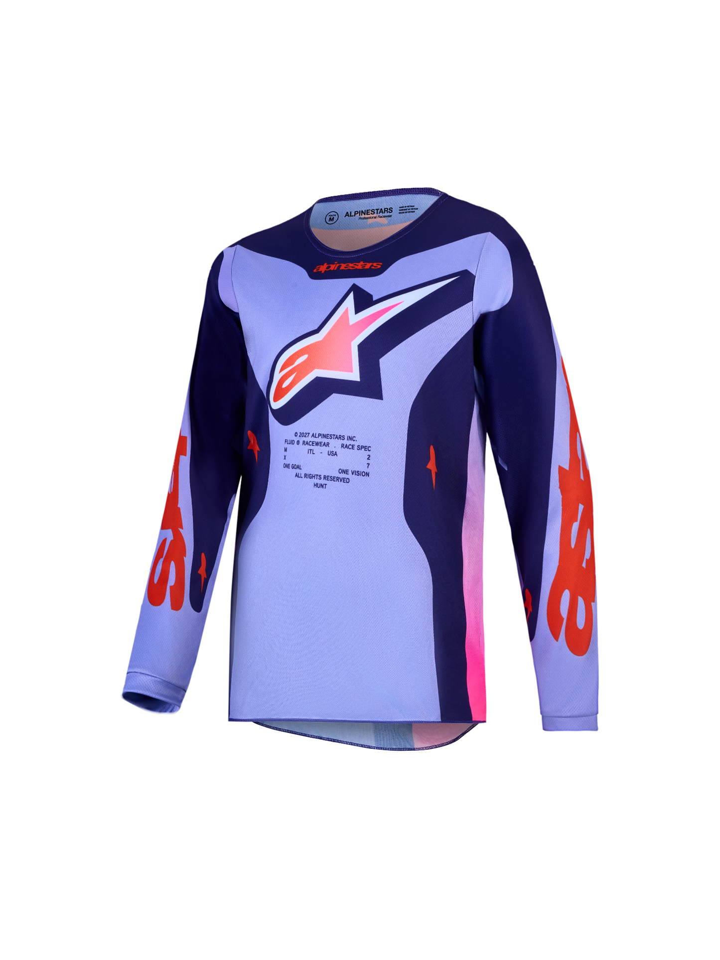 Alpinestars MX27 Youth Fluid Hunt Jersey - Purple / Pink