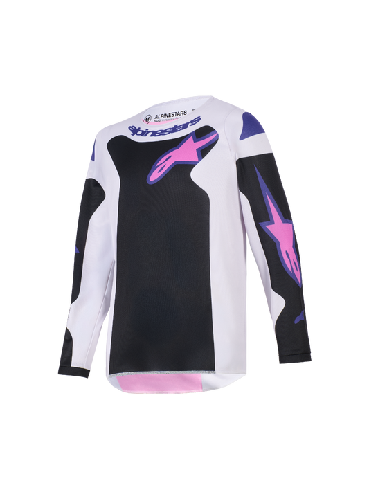 Alpinestars MX26 Youth Fluid Grid Jersey - Grey / Purple