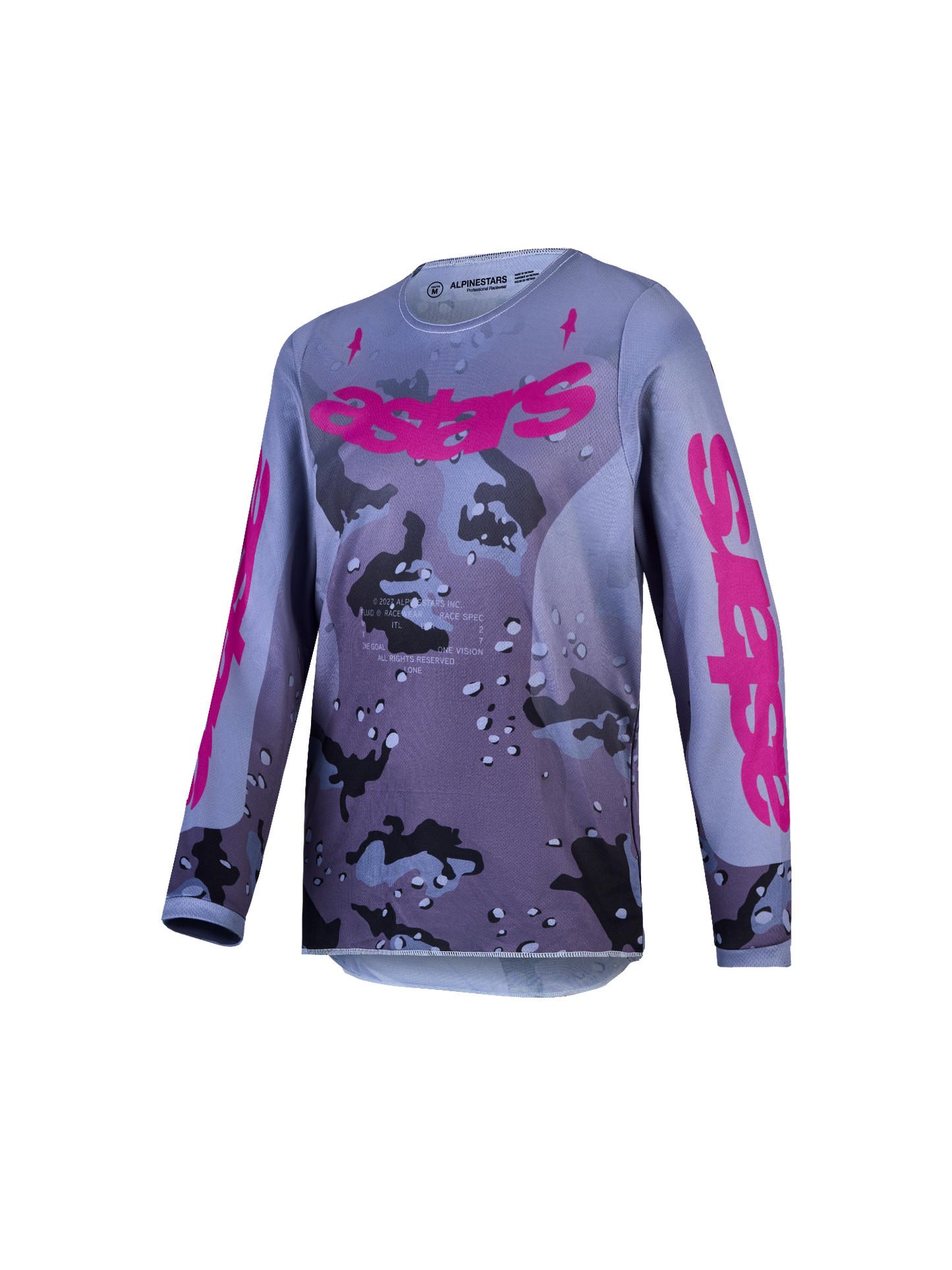 Alpinestars MX27 Youth Fluid Lone Jersey - Grey / Purple