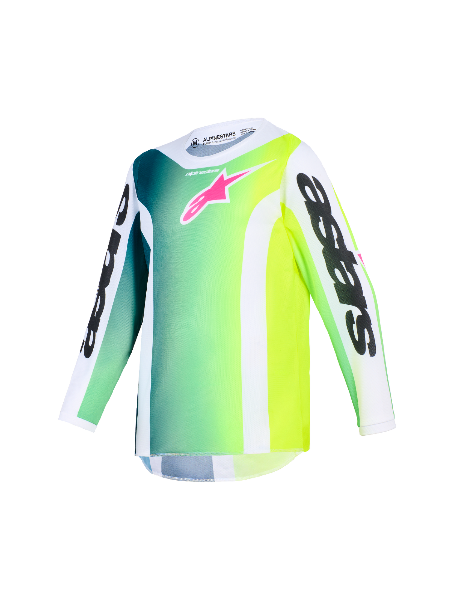 Alpinestars MX26 Youth Fluid Portl Jersey - Green / Pink